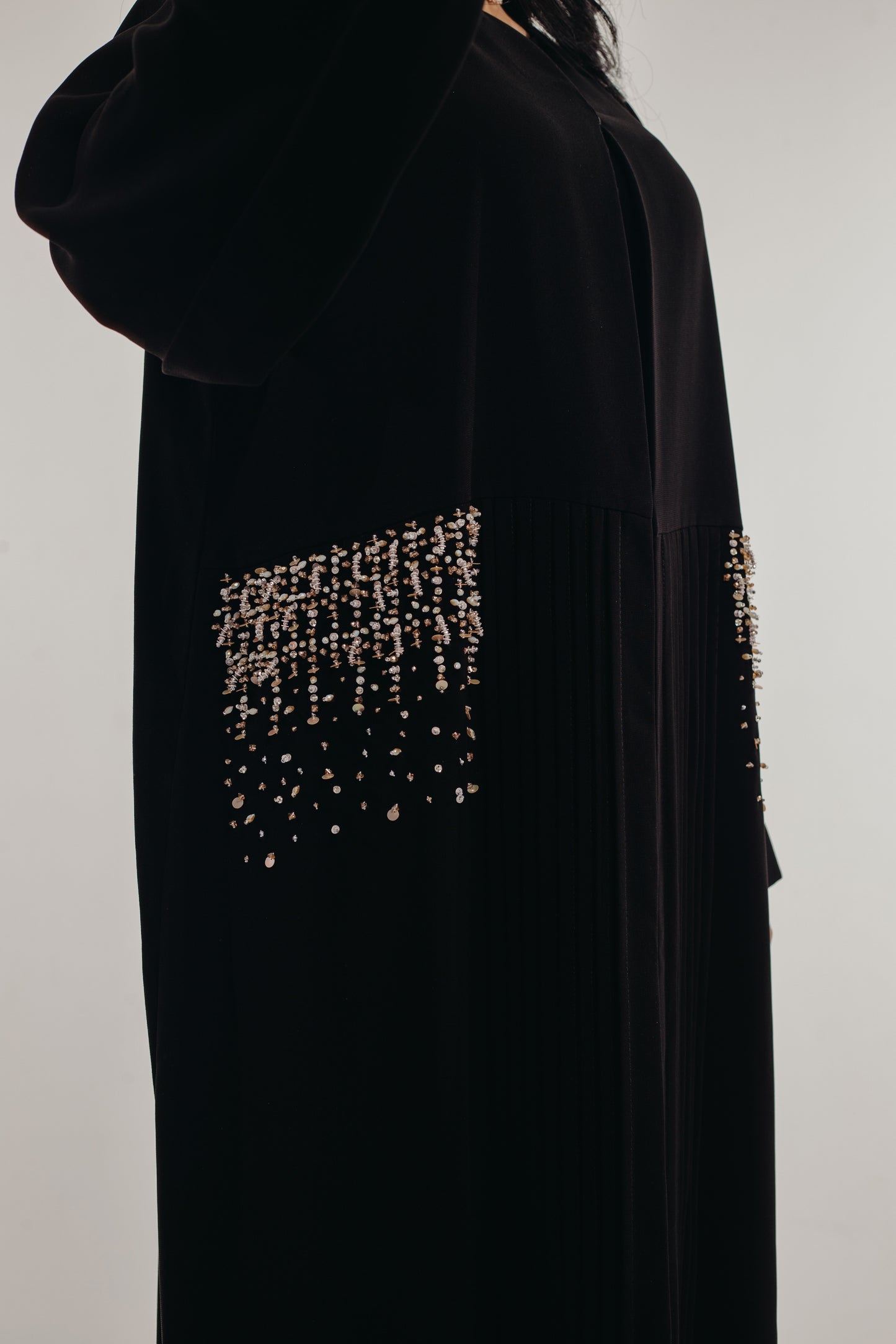 Abaya Rosé Noir