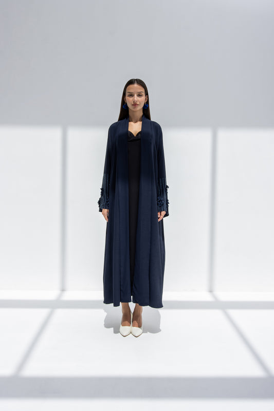 Embellished Navy Abaya
