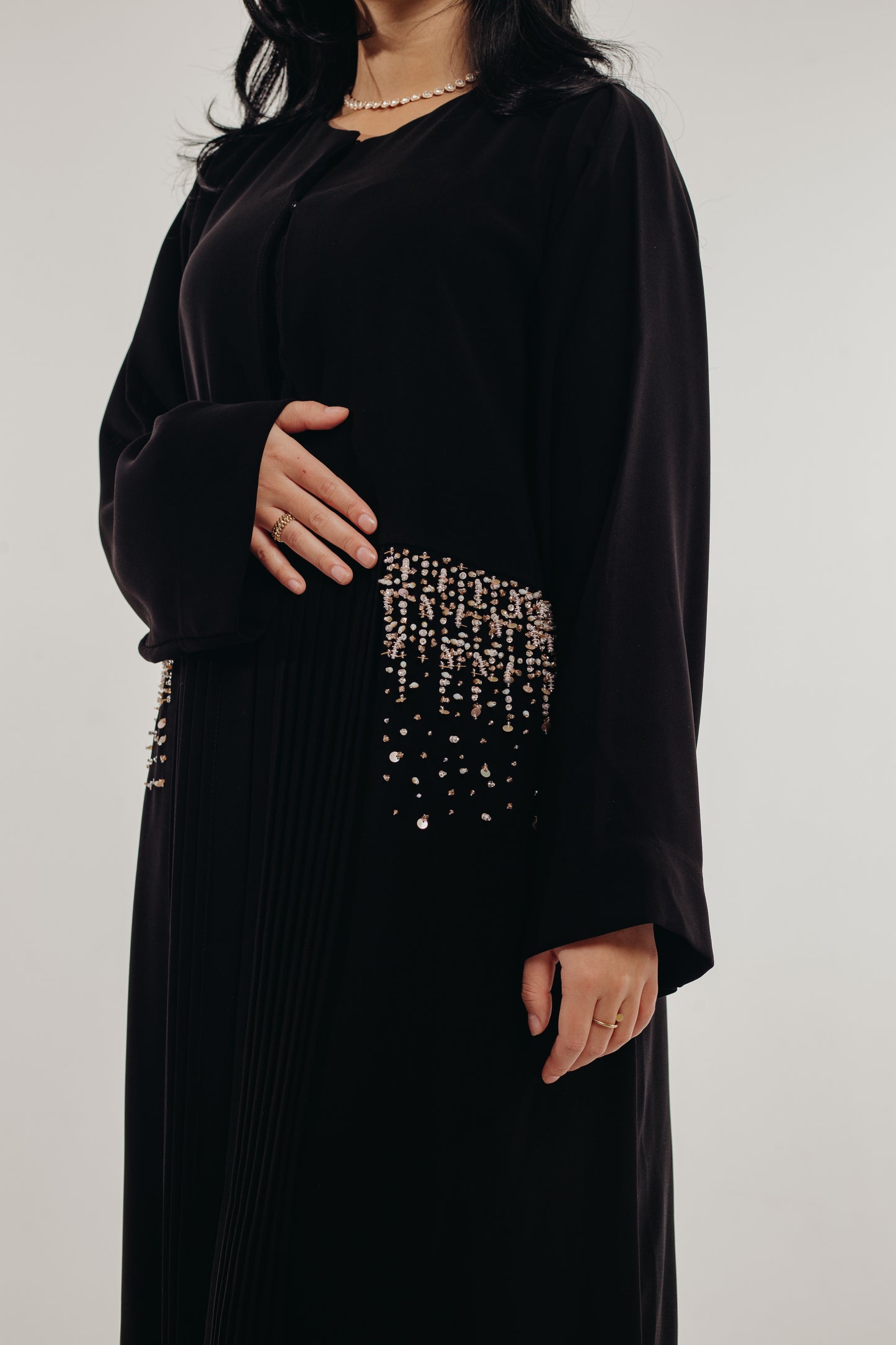 Abaya Rosé Noir