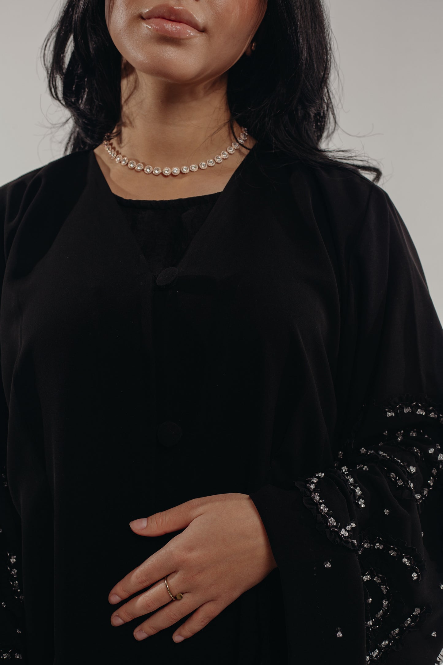 Abaya Embroided Sleeves