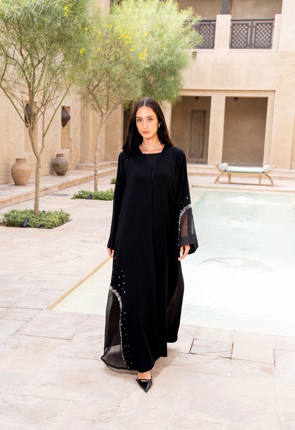 Midnight Veil Abaya