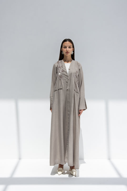 Linen Palms Abaya